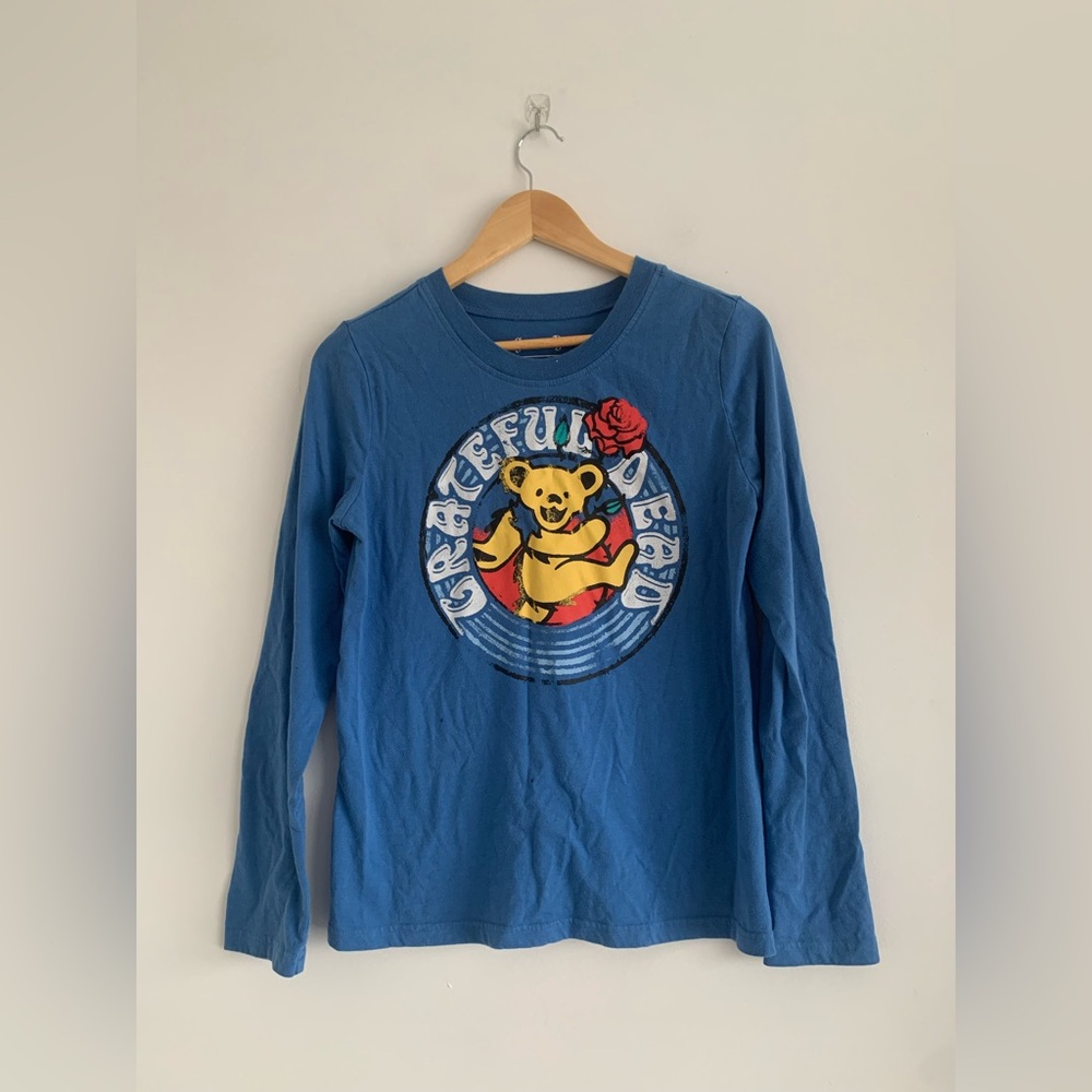 Grateful Dead dancing bear with rose long sleeve